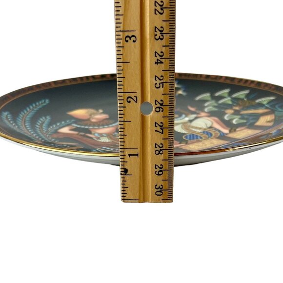 Set Of 2 Egyptian Decorative Collector Plates with Hieroglyphic Script - Picture 15 of 15